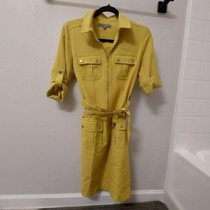 Sharagano Mustard Utility Dress